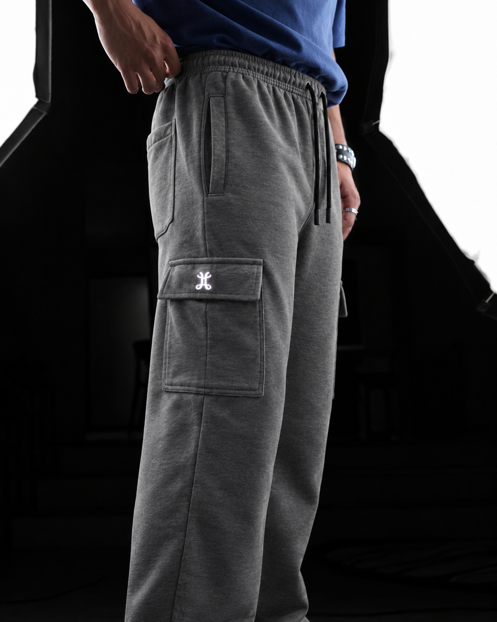 Structure Grey Straight Fit Cargo
