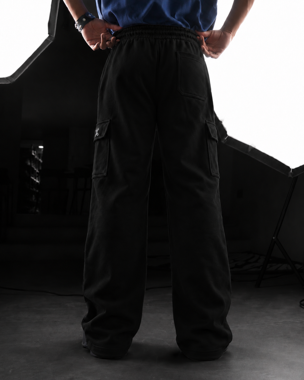 Structure Black Straight Fit Cargo