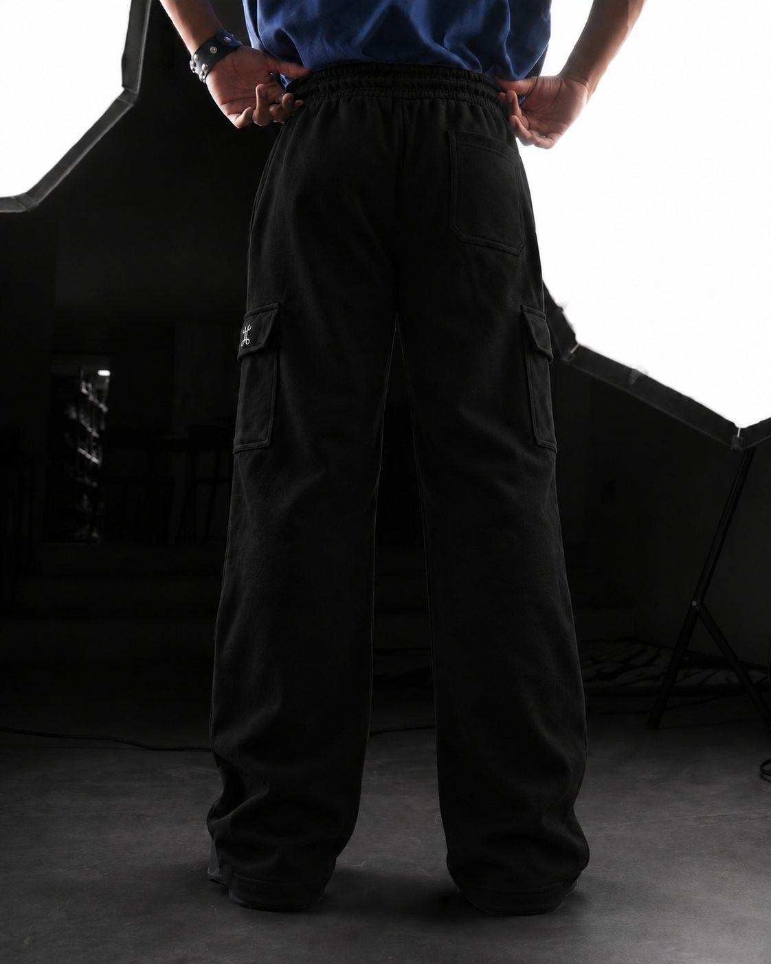 Structure Black Straight Fit Cargo
